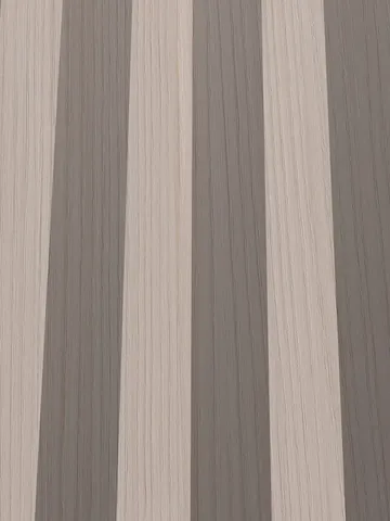 Cedar Oak Fluted boards, close-up of the face: light greige ribs, taupe grooves