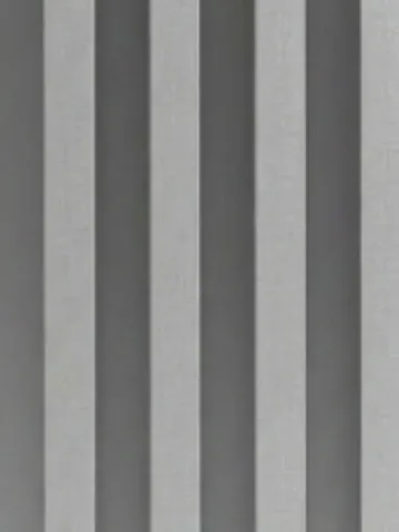Gray Linen Fluted boards, close-up of the face: light gray ribs, fine texture