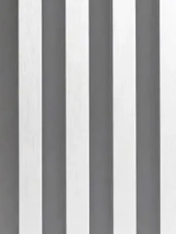 White Brushed Fluted boards, close-up of the face: brushed white ribs, gray grooves