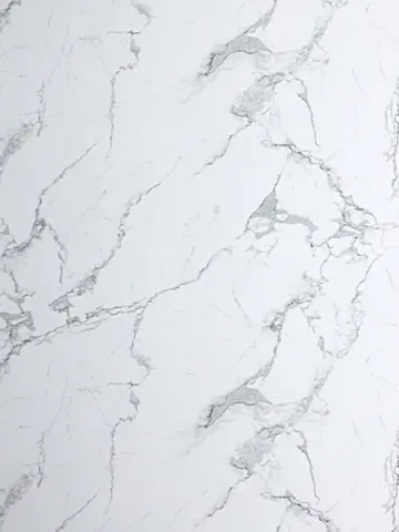 White Gray Pearl panel finish: marble look, white with pale gray veins