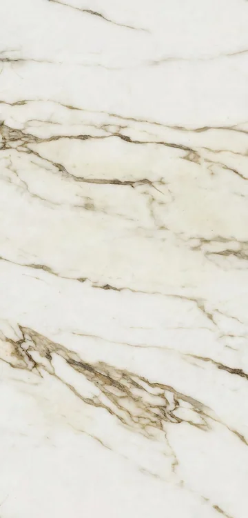Continuous Pattern panel finish: continuous marble look, ivory with gold and beige veins
