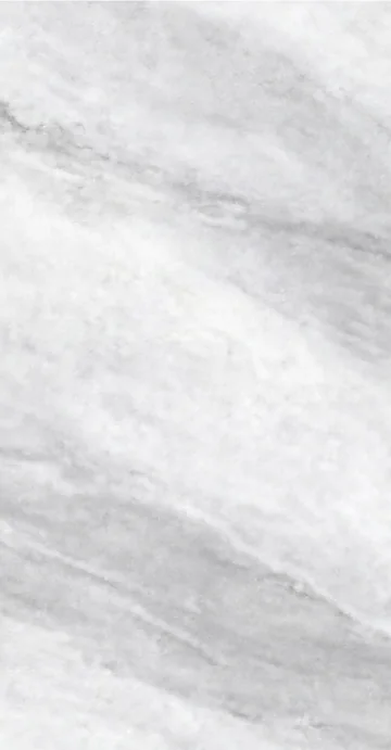 Continuous Pattern panel finish: continuous marble look, pale gray-white with soft diagonal veins