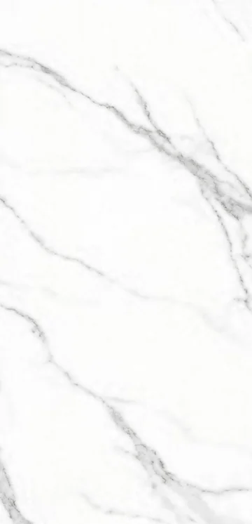 Continuous Pattern panel finish: continuous marble look, white with soft gray diagonal veins