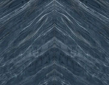 Bookmatch Set of 2 panel finish: bookmatched marble look, deep blue-gray marble, mirrored pair