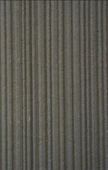 Fine Stone Line panel finish: fine stone look, dark gray with fine vertical lines