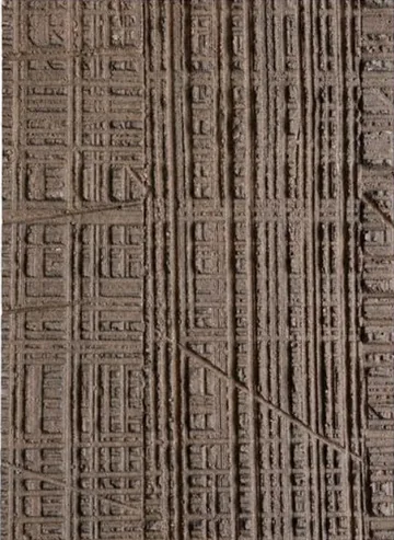 Sanwing Wood panel finish: carved wood look, brown-gray with carved linear pattern