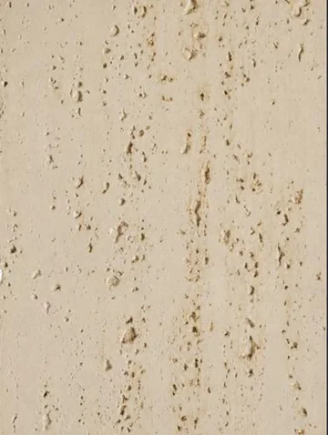 Travertine Marble panel finish: travertine look, light cream with open pores