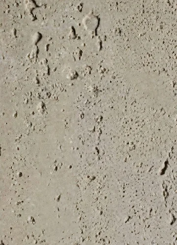 Travertine Marble panel finish: travertine look, warm gray with pitted texture
