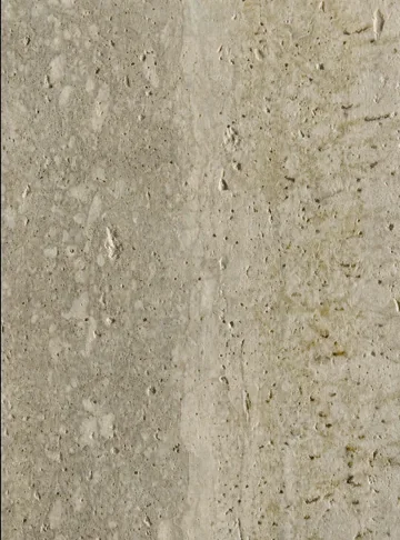 Travertine Marble panel finish: travertine look, gray-beige with vertical streaks