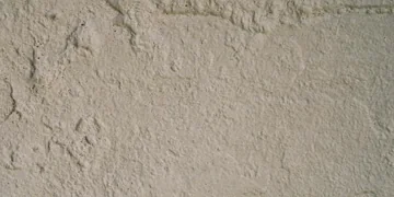 Concrete Board panel finish: concrete board look, light warm gray, smooth concrete