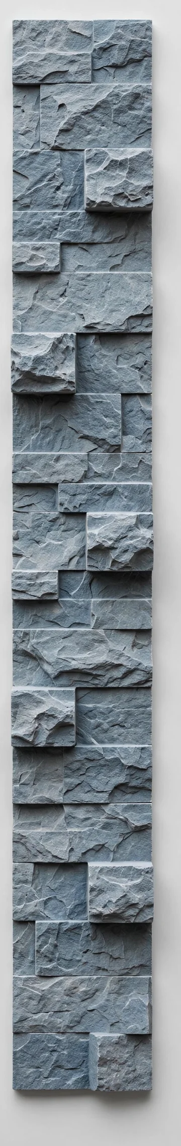 PU Column panel finish: stone look, gray-blue split stone texture