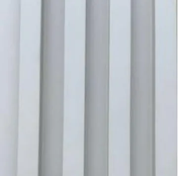 Slat Panel panel finish: fluted, series 700, light gray-blue flat slats