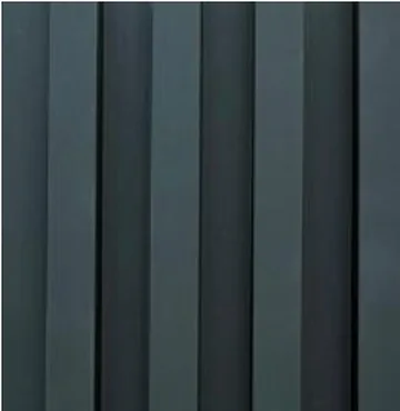 Slat Panel panel finish: fluted, series 700, deep teal flat slats