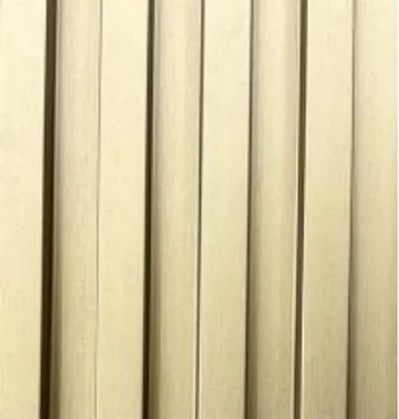 Slat Panel panel finish: fluted, series 700, warm cream flat slats