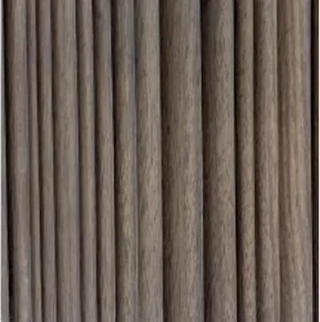 Slat Panel panel finish: fluted, series 800, dark walnut fine ribs