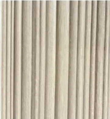 Slat Panel panel finish: fluted, series 800, light beige fine ribs