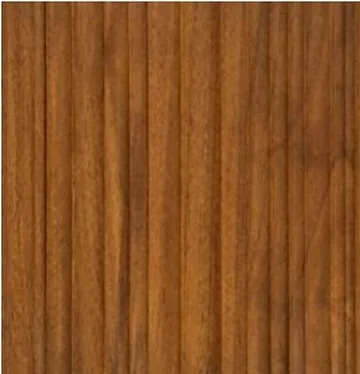 Slat Panel panel finish: fluted, series 800, amber wood ribs