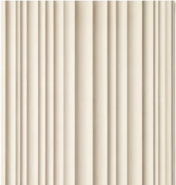 Slat Panel panel finish: fluted, series 800, ivory cream ribs