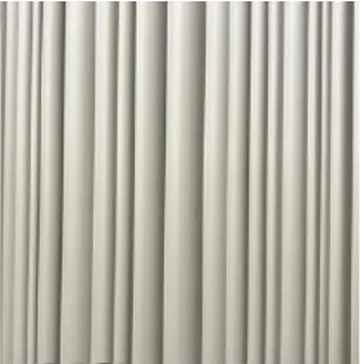 Slat Panel panel finish: fluted, series 800, light silver-gray ribs