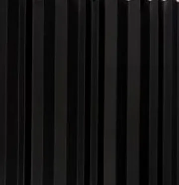 Slat Panel panel finish: fluted, series 900, black wide ribs